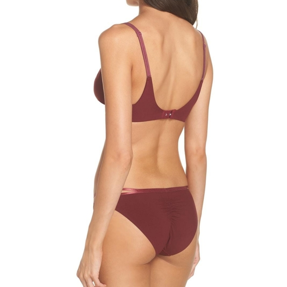 Last 2! FP Zoey Bikini Brief Panty Merlot Red XS - Picture 2 of 10